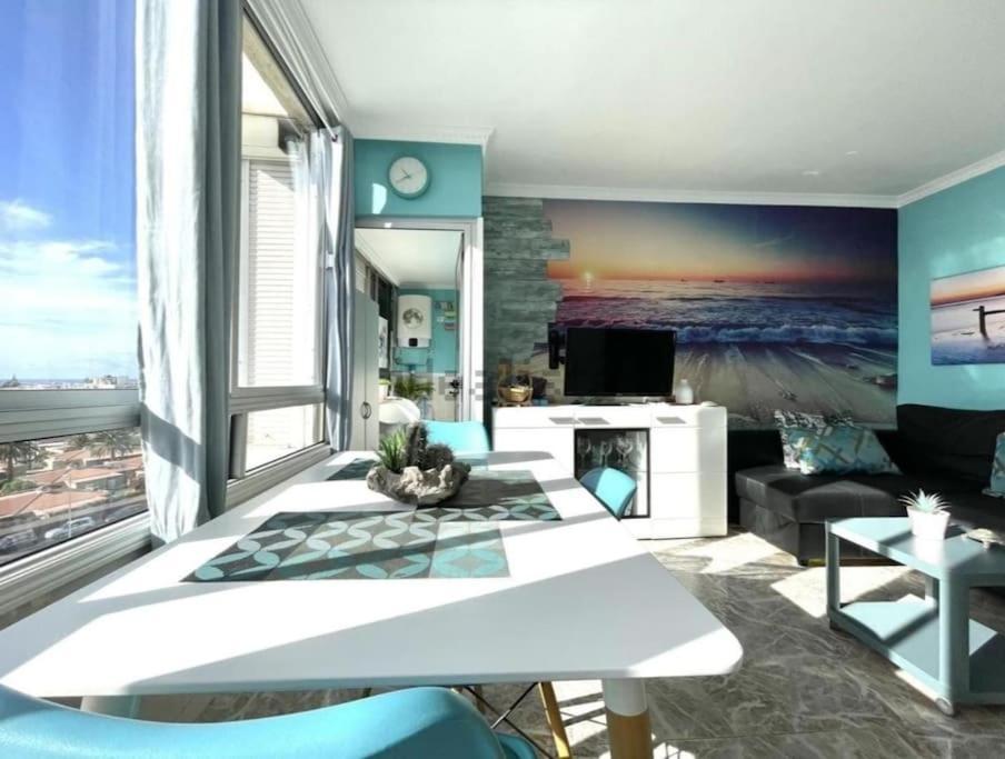 Traumhafte Wohnung Mit Panoramablick Und Pool Playa del Ingles  Ngoại thất bức ảnh