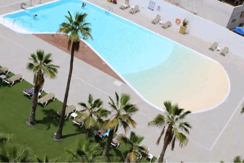 Traumhafte Wohnung Mit Panoramablick Und Pool Playa del Ingles  Ngoại thất bức ảnh
