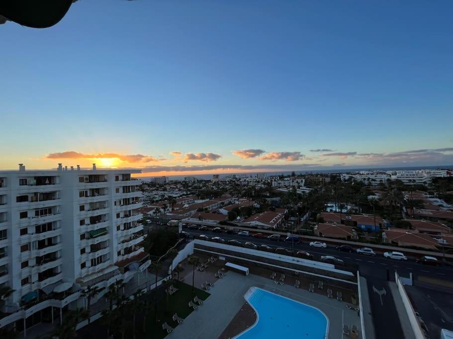 Traumhafte Wohnung Mit Panoramablick Und Pool Playa del Ingles  Ngoại thất bức ảnh